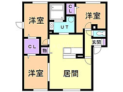 間取図画像 3LDK