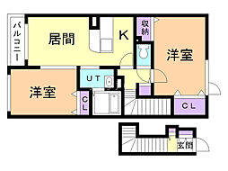 間取図画像 2LDK