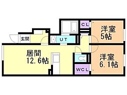 JR室蘭本線 沼ノ端駅 徒歩22分 1階/-