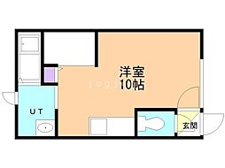 プロヴィデンス3 ワンルームの間取図画像