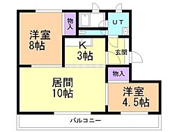間取図画像 2LDK