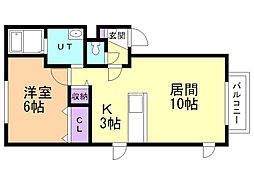 間取図画像 1LDK