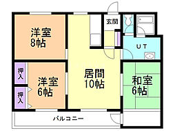 間取図画像 3LDK