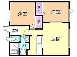 間取図画像 2LDK