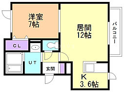 間取図画像 1LDK