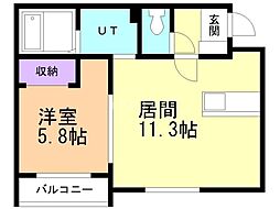 間取図画像 1LDK
