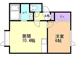 間取図画像 1LDK