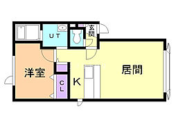 間取図画像 1LDK