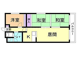 Jステージ日の出 3LDKの間取図画像