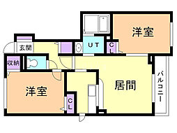 セレーノ 2LDKの間取図画像