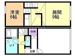 AGAP-8 1LDKの間取図画像