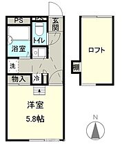 イリスアーク 105 ｜ 長野県松本市蟻ケ崎１丁目6-47（賃貸アパート1K・1階・20.28㎡） その2