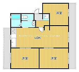 藤マンション 3LDKの間取図画像
