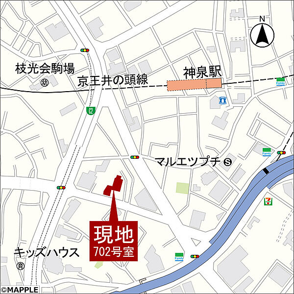地図を拡大表示