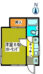 間取図画像 1K