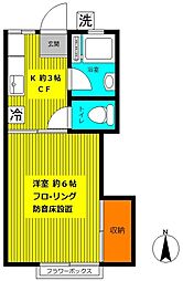 さくらコーポ 1Kの間取図画像