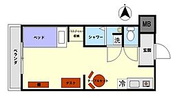 池袋プレイス ワンルームの間取図画像