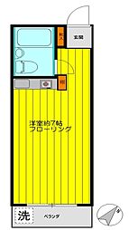 リバティハイツ要町 ワンルームの間取図画像