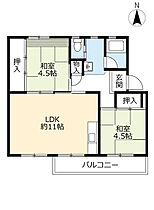 UR相生山  ｜ 愛知県名古屋市天白区久方1丁目（賃貸マンション2LDK・4階・50.85㎡） その2