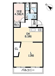 間取図画像 1LDK