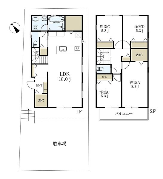 間取りを拡大表示