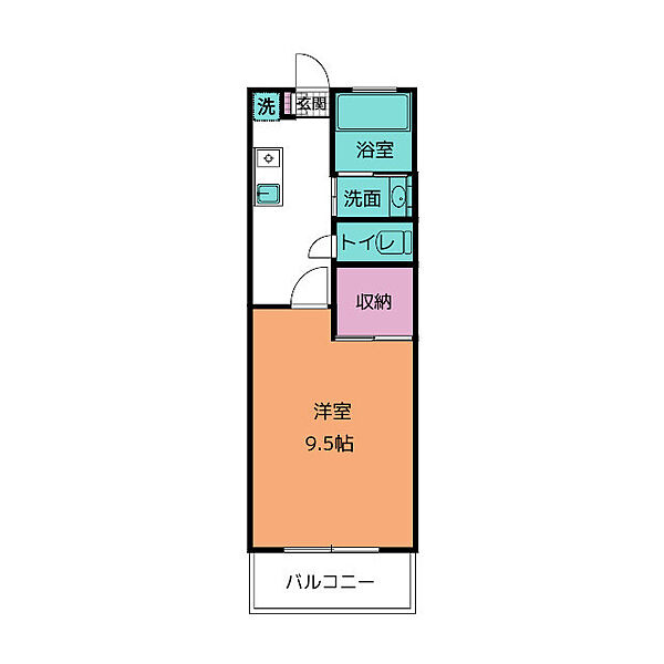 サンビーム萩 306｜静岡県三島市萩(賃貸マンション1K・3階・30.60㎡)の写真 その2