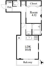 ACQUAFIORE 1LDKの間取図画像
