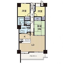 ダイアパレスエクシード茅ヶ崎 3LDKの間取図画像