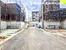 外観：【外観】周辺にもきれいな家が立ち並びきれいで静かな住宅地です。清潔感のあるデザインにしました！