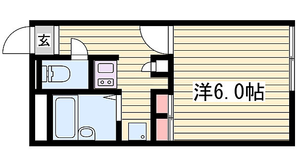 レオパレスヒルデナー　ハイム 103｜兵庫県神戸市垂水区高丸4丁目(賃貸アパート1K・1階・20.28㎡)の写真 その2