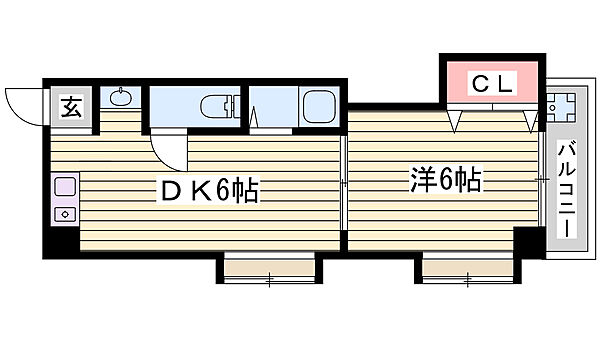 サンパレス21垂水 ｜兵庫県神戸市垂水区馬場通(賃貸マンション1DK・3階・24.93㎡)の写真 その2