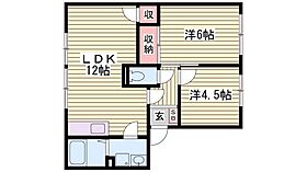 ド・ミール中野  ｜ 兵庫県神戸市西区中野1丁目（賃貸アパート2LDK・2階・49.85㎡） その2