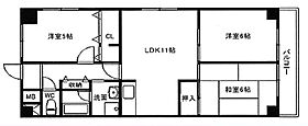 明石土山スカイハイツD棟  ｜ 兵庫県明石市二見町西二見2001-18（賃貸マンション3LDK・3階・63.28㎡） その2