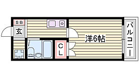 クローバー富士6号館  ｜ 兵庫県神戸市西区池上2丁目（賃貸アパート1K・2階・20.00㎡） その2