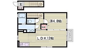 セジュール名谷II  ｜ 兵庫県神戸市垂水区名谷町（賃貸アパート1LDK・2階・44.17㎡） その2