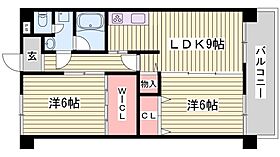 YKハイツ宮の上  ｜ 兵庫県明石市宮の上（賃貸マンション1LDK・3階・53.46㎡） その2