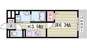 セジュール大村  ｜ 兵庫県三木市大村（賃貸アパート1K・1階・26.28㎡） その2