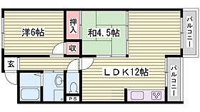 霞ヶ丘レジデンス  ｜ 兵庫県神戸市垂水区霞ケ丘5丁目（賃貸マンション2LDK・2階・52.57㎡） その2