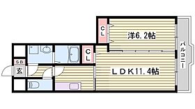 フォレストビュー  ｜ 兵庫県神戸市垂水区桃山台5丁目1107-3（賃貸マンション1LDK・1階・44.00㎡） その2