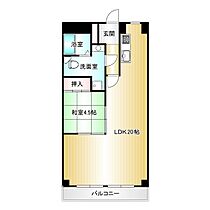 シャルマンコーポ明石2号棟  ｜ 兵庫県明石市和坂1丁目15-5（賃貸マンション1LDK・3階・52.21㎡） その2