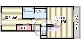 クローバー富士1号館  ｜ 兵庫県神戸市垂水区多聞町（賃貸マンション1LDK・3階・43.41㎡） その2