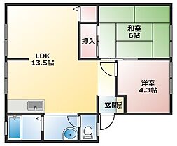 サニーコート王塚I  ｜ 兵庫県神戸市西区王塚台6丁目（賃貸アパート2LDK・2階・52.84㎡） その2