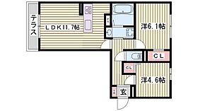 Grace　Ark  ｜ 兵庫県明石市大久保町大窪（賃貸アパート2LDK・1階・53.76㎡） その2