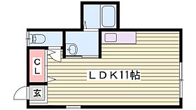 コーポカモン  ｜ 兵庫県明石市魚住町清水（賃貸マンション1R・1階・32.00㎡） その2