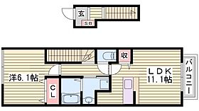 メゾン　アンソレイエII 201 ｜ 兵庫県神戸市垂水区乙木3丁目1番18号（賃貸アパート1LDK・2階・44.90㎡） その2