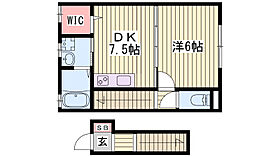 ハイツボナールIII  ｜ 兵庫県神戸市西区水谷2丁目（賃貸アパート1DK・2階・38.61㎡） その2