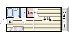 ハイツTakahashi  ｜ 兵庫県明石市魚住町清水（賃貸アパート1K・1階・25.40㎡） その2