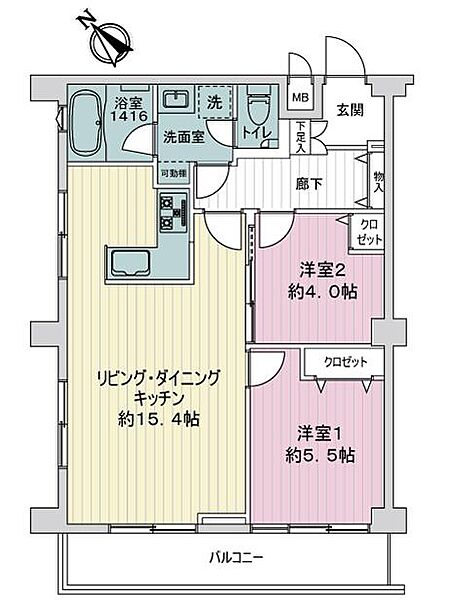 間取りを拡大表示