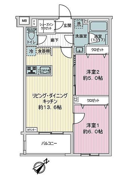 間取りを拡大表示