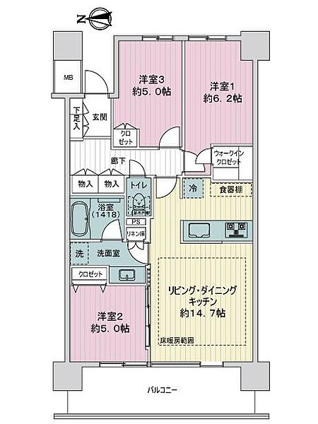 間取りを拡大表示
